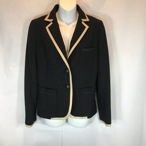 J Crew Schoolboy wool blazer with piping